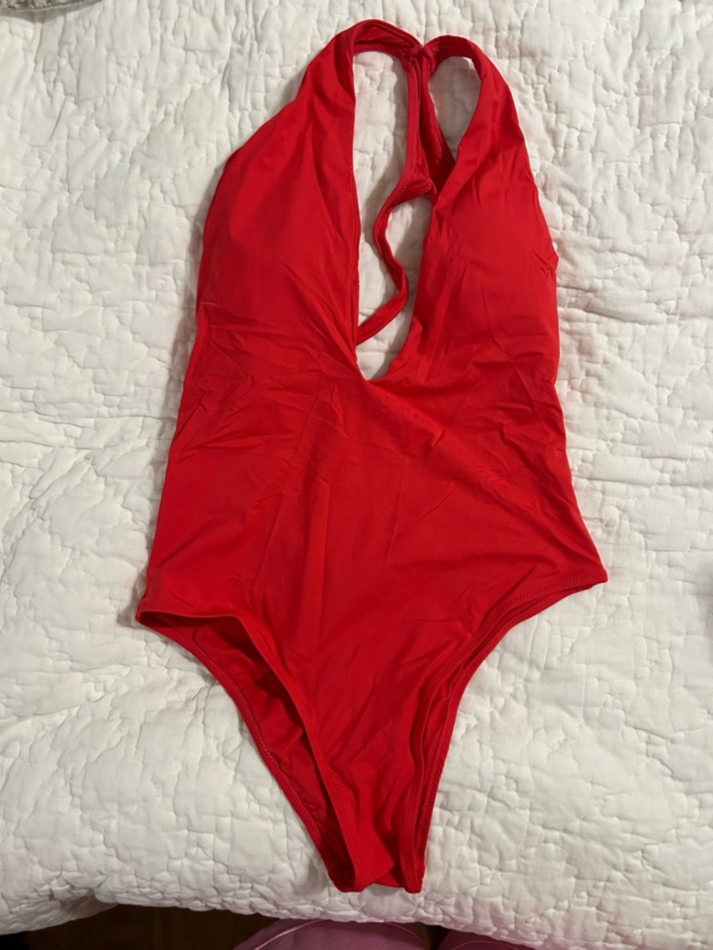 Zara Red One-Piece Swimsuit